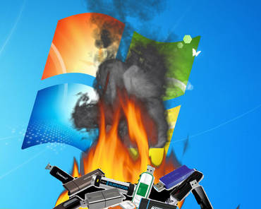 USB im Feuer, Windows Desktop