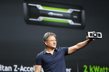 Nvidia-CEO Jen-Hsun Huang präsentiert die GeForce GTX Titan Z