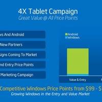 Intel kündigt 100 US-Dollar-Tablets mit Windows 8.1 und Vier-Kern-Atom-Prozessoren an