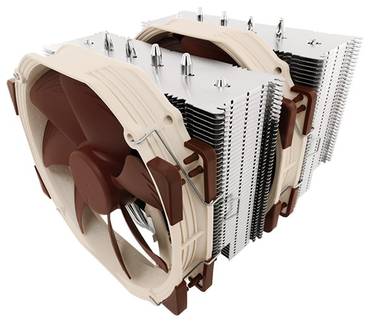 Noctua NH-D15: Dual-Tower-Kühler mit 150 mm breiten Kühlrippen und zwei 140-Millimeter-Lüftern