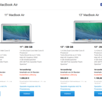 Apple MacBook Air: Modelle erhalten "Haswell Refresh"-Upgrade