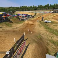MXGP Zieleinlauf in Protugal