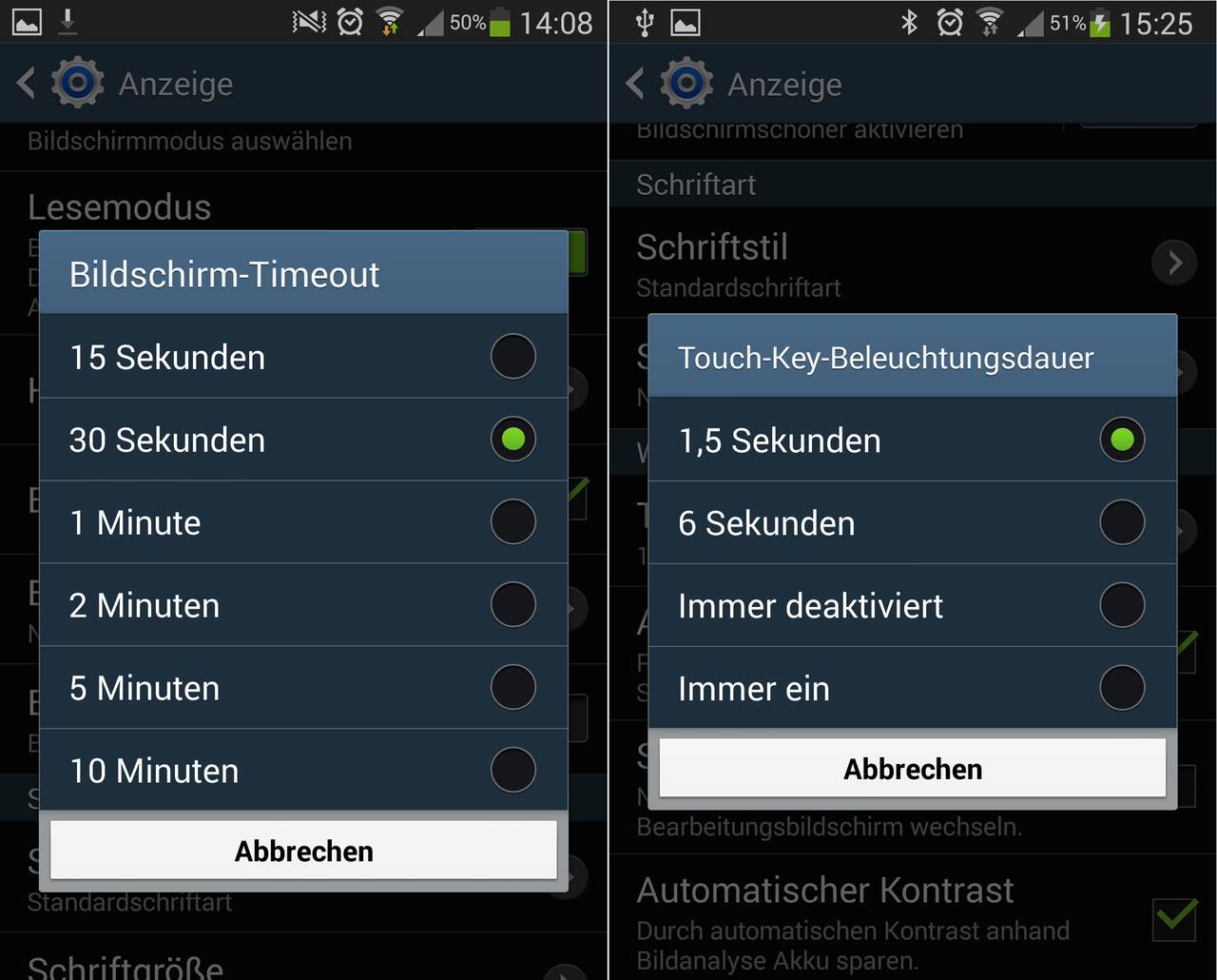 Android Akkulaufzeit Verbessern