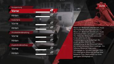 MXGP Bike Settings (Federung)