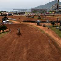 MXGP Sprung aus Cockpit-Perspektive mit Vordermann Ferris in Brasilien