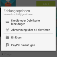 Google Play Store per Paypal bezahlen