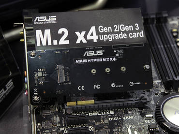 Asus Hyper M.2 X4-Adapter vorgestellt