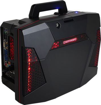 CyberPower Fang Battlebox ist ein Gaming-Rechner im Koffer-Gehäuse