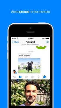 Facebook: Messenger-App nun mit Bilder- und Video-Versand sowie "Big Likes"